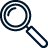 Icon 48 magnifying glass Vector image of a magnifying glass
